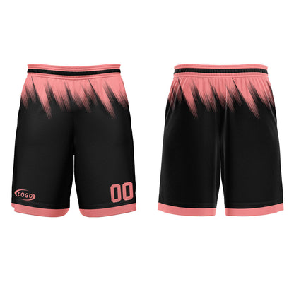 Benutzerdefinierter Schwarz Pink Basketball Jersey Uniform Anzug gedruckt Ihr Logo Name Nummer