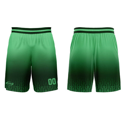Benutzerdefinierter Olivgrün Grün Farbverlauf Basketball Jersey Uniform Anzug gedruckt Ihr Logo Name Nummer
