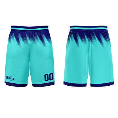 Benutzerdefinierter Petrol Blau Basketball Jersey Uniform Anzug gedruckt Ihr Logo Name Nummer