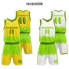 Benutzerdefinierter Reversible Basketballanzug für Erwachsene und Kinder Personalisiertes Trikot