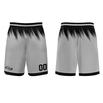 Benutzerdefinierter Grau Schwarz Basketball Jersey Uniform Anzug gedruckt Ihr Logo Name Nummer