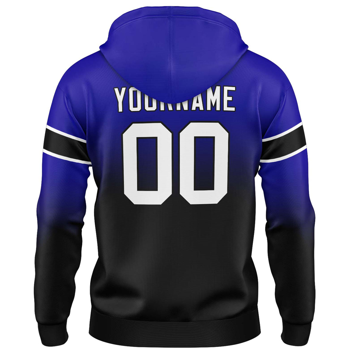 Benutzerdefinierter Verlauf Sweatshirt-Hoodie für Mann, Frau, Mädchen, Junge. Drucken Sie Ihr Logo, Ihren Namen und Ihre Nummer