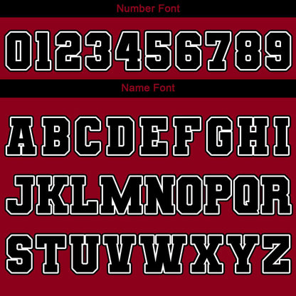 Benutzerdefinierte Verlauf Varsity-Jacke. Letterman-Jacke Rot
