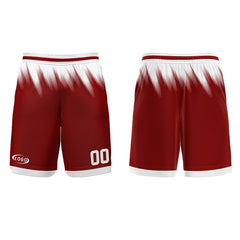 Benutzerdefinierter Rot Weiß Basketball Jersey Uniform Anzug gedruckt Ihr Logo Name Nummer