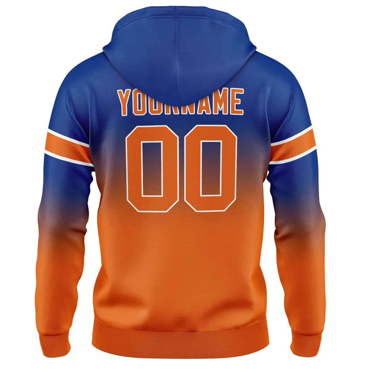 Benutzerdefinierter Verlauf Sweatshirt-Hoodie für Mann, Frau, Mädchen, Junge. Drucken Sie Ihr Logo, Ihren Namen und Ihre Nummer