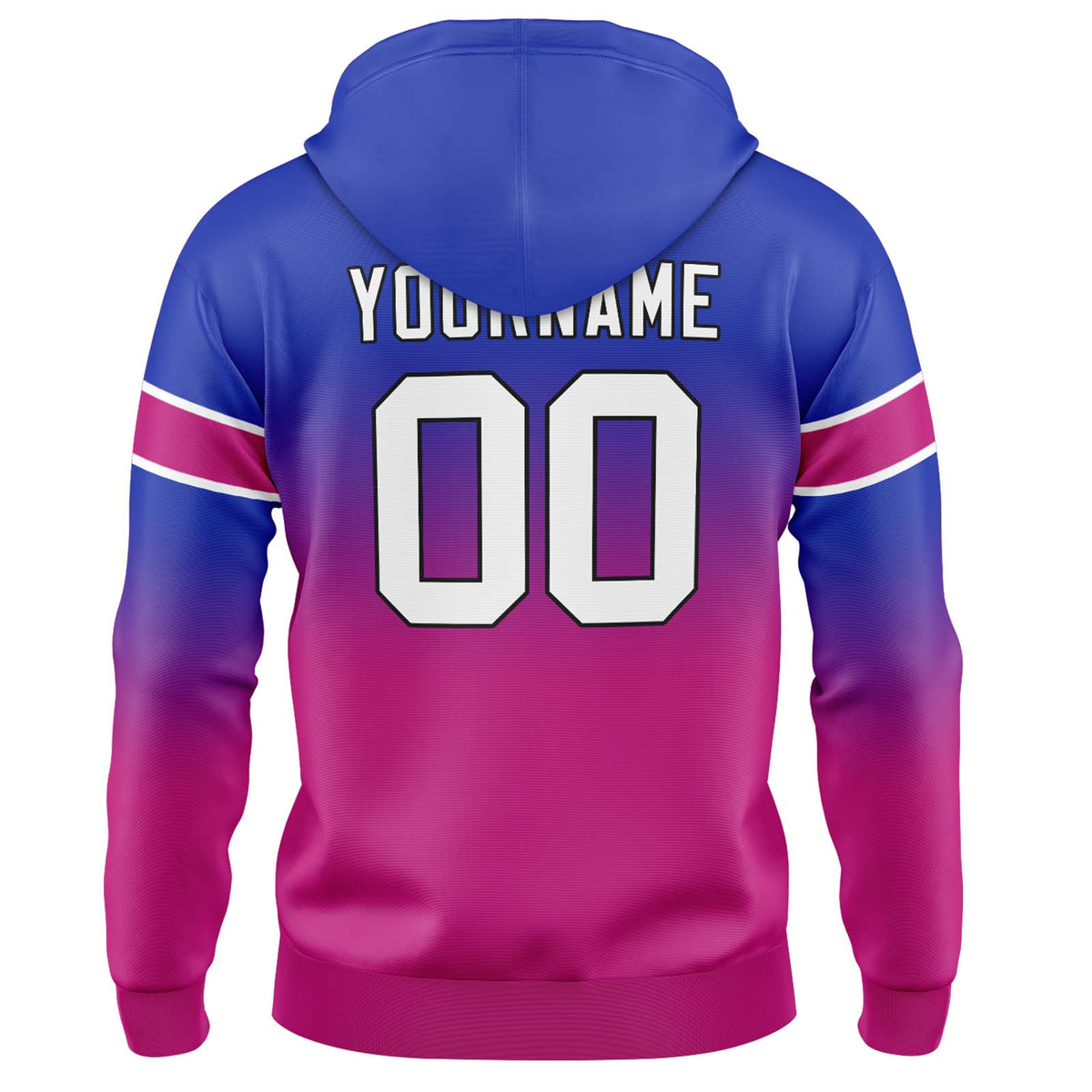 Benutzerdefinierter Verlauf Sweatshirt-Hoodie für Mann, Frau, Mädchen, Junge. Drucken Sie Ihr Logo, Ihren Namen und Ihre Nummer