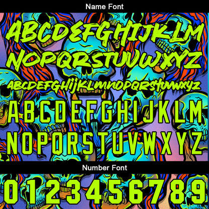 Benutzerdefinierte Baseball Jersey Personalisierte Baseball Shirt genäht und Druck Lila&Neon Grün