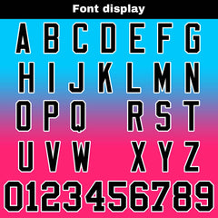 Benutzerdefinierte Hellblau Rosa Gradient Fußball Trikots Personalisierter Name Nummer Logo