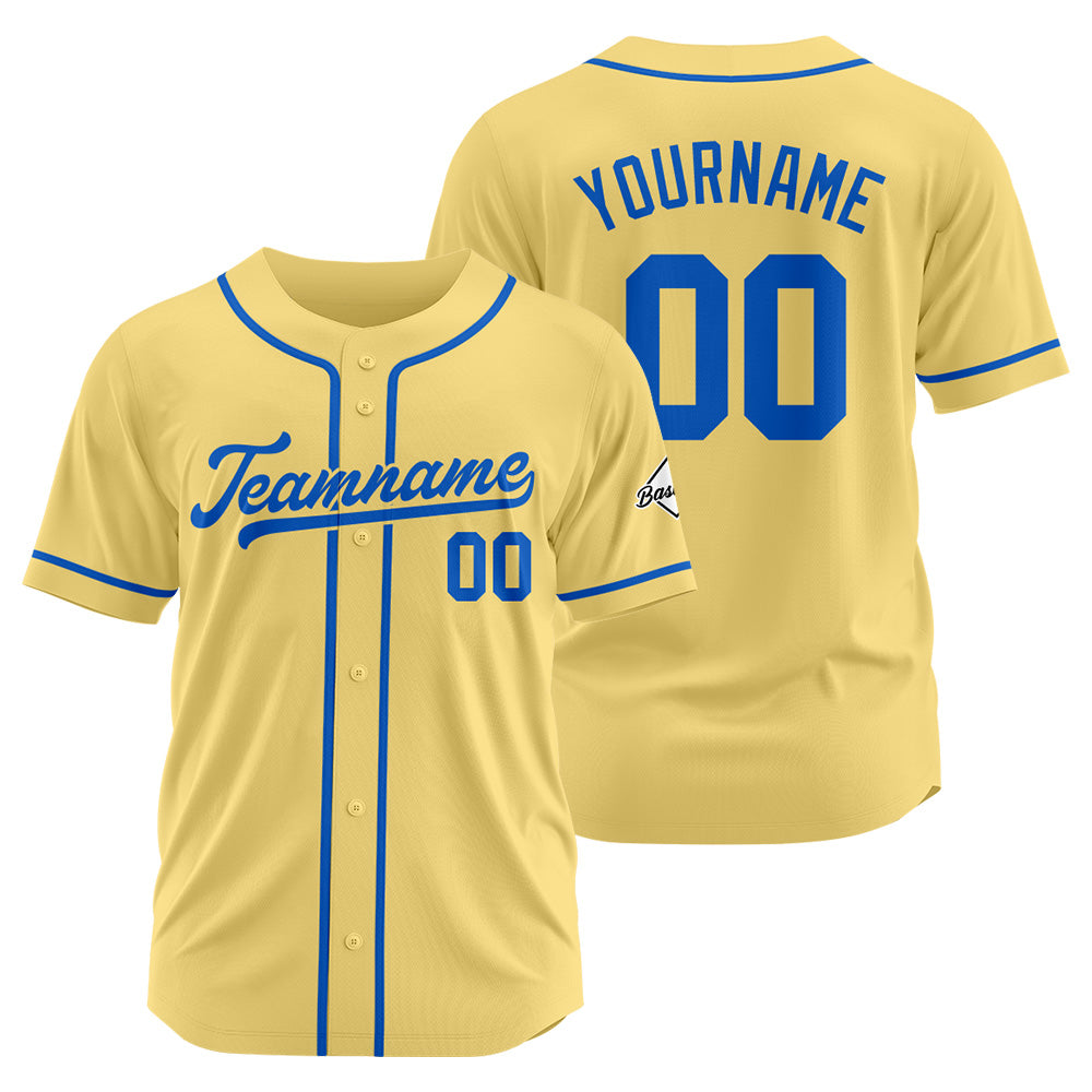 Benutzerdefinierte Authentisch Baseball-Trikot Gold-königlich