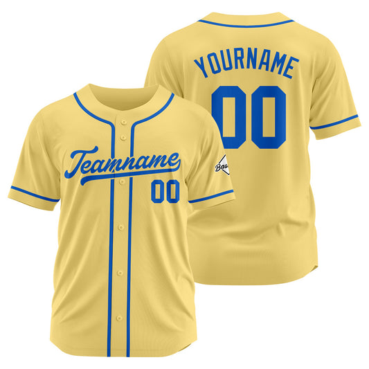 Benutzerdefinierte Authentisch Baseball-Trikot Gold-königlich
