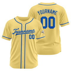 Benutzerdefinierte Authentisch Baseball-Trikot Gold-königlich