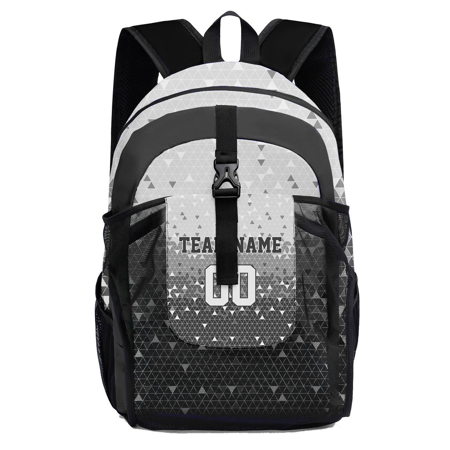 Anpassen Grau Sport Rucksäcke Mit Personalisiert Namen, Zahlen und Logos
