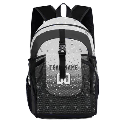 Anpassen Grau Sport Rucksäcke Mit Personalisiert Namen, Zahlen und Logos