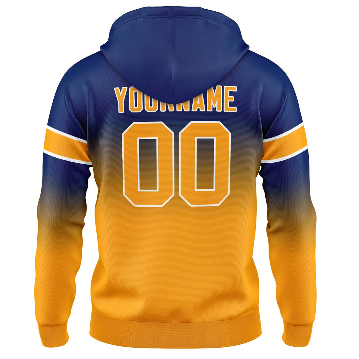 Benutzerdefinierter Verlauf Sweatshirt-Hoodie für Mann, Frau, Mädchen, Junge. Drucken Sie Ihr Logo, Ihren Namen und Ihre Nummer