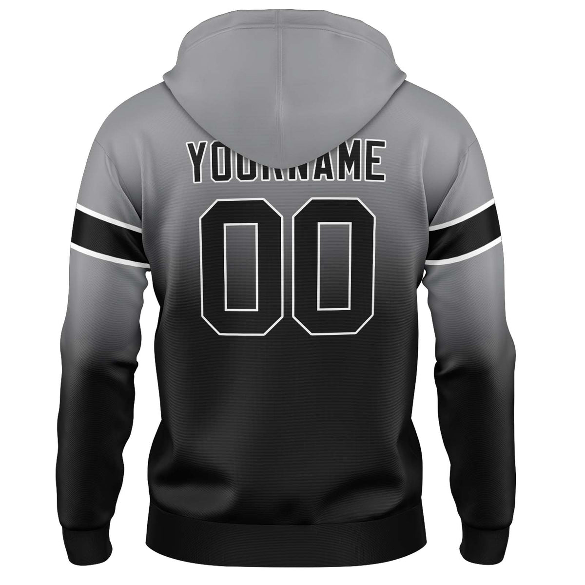 Benutzerdefinierter Verlauf Sweatshirt-Hoodie für Mann, Frau, Mädchen, Junge. Drucken Sie Ihr Logo, Ihren Namen und Ihre Nummer ﻿