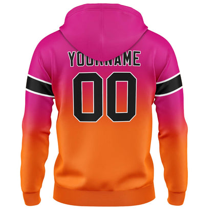 Benutzerdefinierter Verlauf Sweatshirt-Hoodie für Mann, Frau, Mädchen, Junge. Drucken Sie Ihr Logo, Ihren Namen und Ihre Nummer