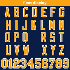Benutzerdefinierte Marine Orange Gelb Reversibel Genäht Fußball Trikot Personalisierte Fußball Shirts für Männer gedruckt Team Name Nummer Logo