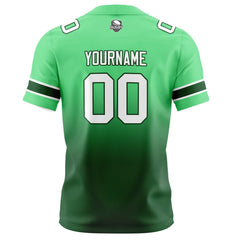 Benutzerdefinierte Grün Gradient Fußball Trikots Personalisierter Name Nummer Logo