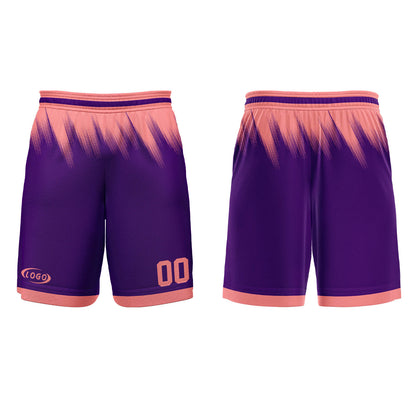 Benutzerdefinierter Lila Pink Basketball Jersey Uniform Anzug gedruckt Ihr Logo Name Nummer