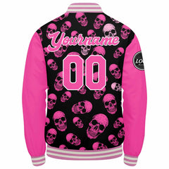 Benutzerdefinierte Verlauf Varsity-Jacke. Letterman-Jacke Rosa