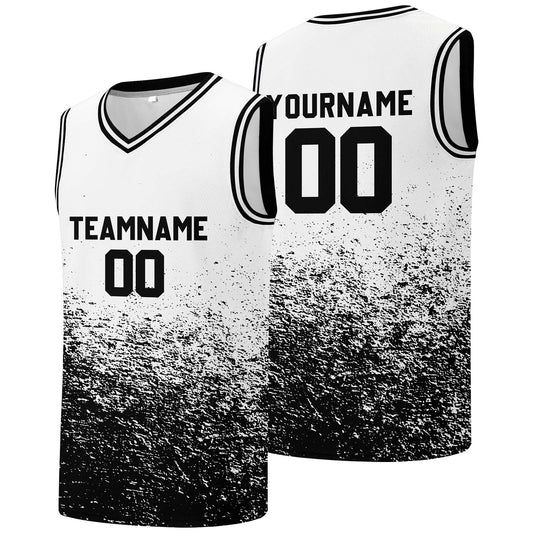 Individuelle Basketball-Jersey für Männer und Frauen. Gestickter und gedruckter Name, Nummer und Logo