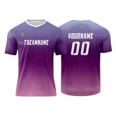 Benutzerdefinierte Blau Lila Rosa Trikots für Männer Frauen Personalisierte Fußball Uniformen für Erwachsene und Kind