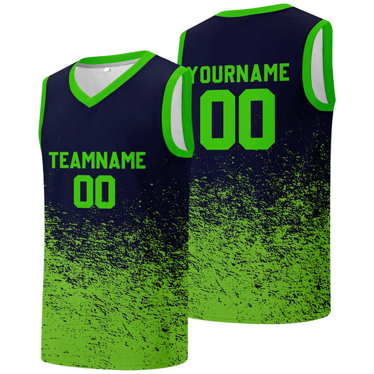 Individuelle Basketball-Jersey für Männer und Frauen. Gestickter und gedruckter Name, Nummer und Logo