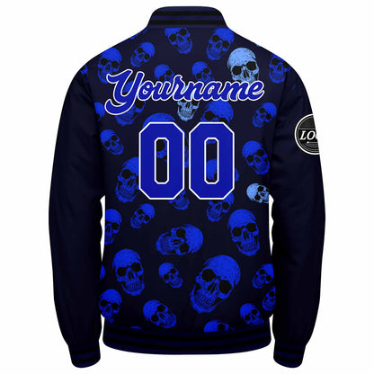 Benutzerdefinierte Verlauf Varsity-Jacke. Letterman-Jacke Royal