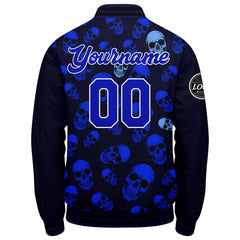 Benutzerdefinierte Verlauf Varsity-Jacke. Letterman-Jacke Royal