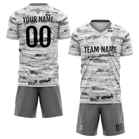 Benutzerdefinierte Fußballuniform Jersey Kinder Erwachsene Personalisiertes Set Jersey Shirt