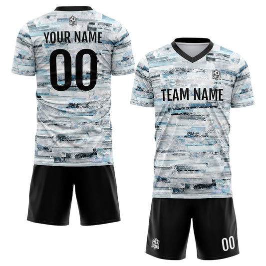 Benutzerdefinierte Fußballuniform Jersey Kinder Erwachsene Personalisiertes Set Jersey Shirt