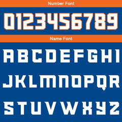 Benutzerdefinierte Blau Orange Weiß Reversible Basketball Jersey Personalisierte Print Name Nummer Logo