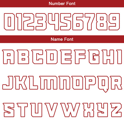 Benutzerdefinierte Weiß Rot Reversible Basketball Jersey Personalisierte Print Name Nummer Logo