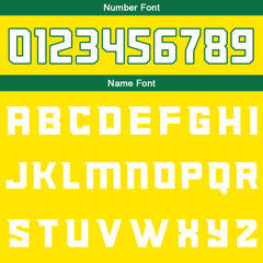 Benutzerdefinierte Gelb Grün Reversible Basketball Jersey Personalisierte Print Name Nummer Logo