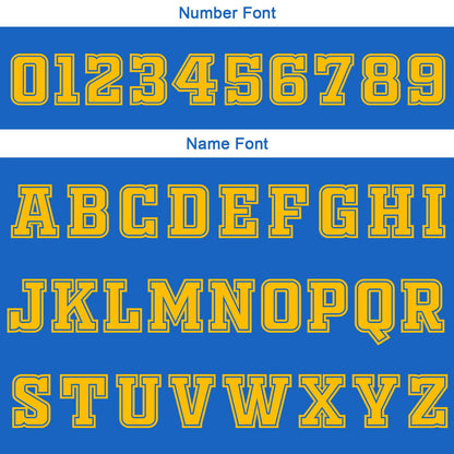 Benutzerdefinierte Blau Weiß Gelb Reversible Basketball Jersey Personalisierte Print Name Nummer Logo