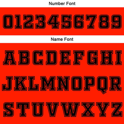 Benutzerdefinierte Orange Rot Weiß Schwarz Reversible Basketball Jersey Personalisierte Print Name Nummer Logo