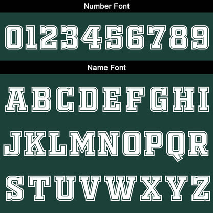 Benutzerdefinierte Grün Weiß Schwarz Reversible Basketball Jersey Personalisierte Print Name Nummer Logo