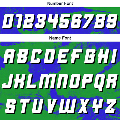Benutzerdefinierte Grün Blau Reversible Basketball Jersey Personalisierte Print Name Nummer Logo