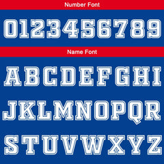 Benutzerdefinierte Königlich Rot Weiß Reversible Basketball Jersey Personalisierte Print Name Nummer Logo