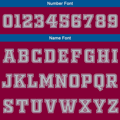 Benutzerdefinierte Burgund Weiß Blau Reversible Basketball Jersey Personalisierte Print Name Nummer Logo