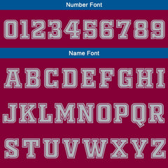 Benutzerdefinierte Burgund Weiß Blau Reversible Basketball Jersey Personalisierte Print Name Nummer Logo