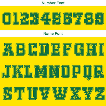 Benutzerdefinierte Gelb Grün Weiß Reversible Basketball Jersey Personalisierte Print Name Nummer Logo