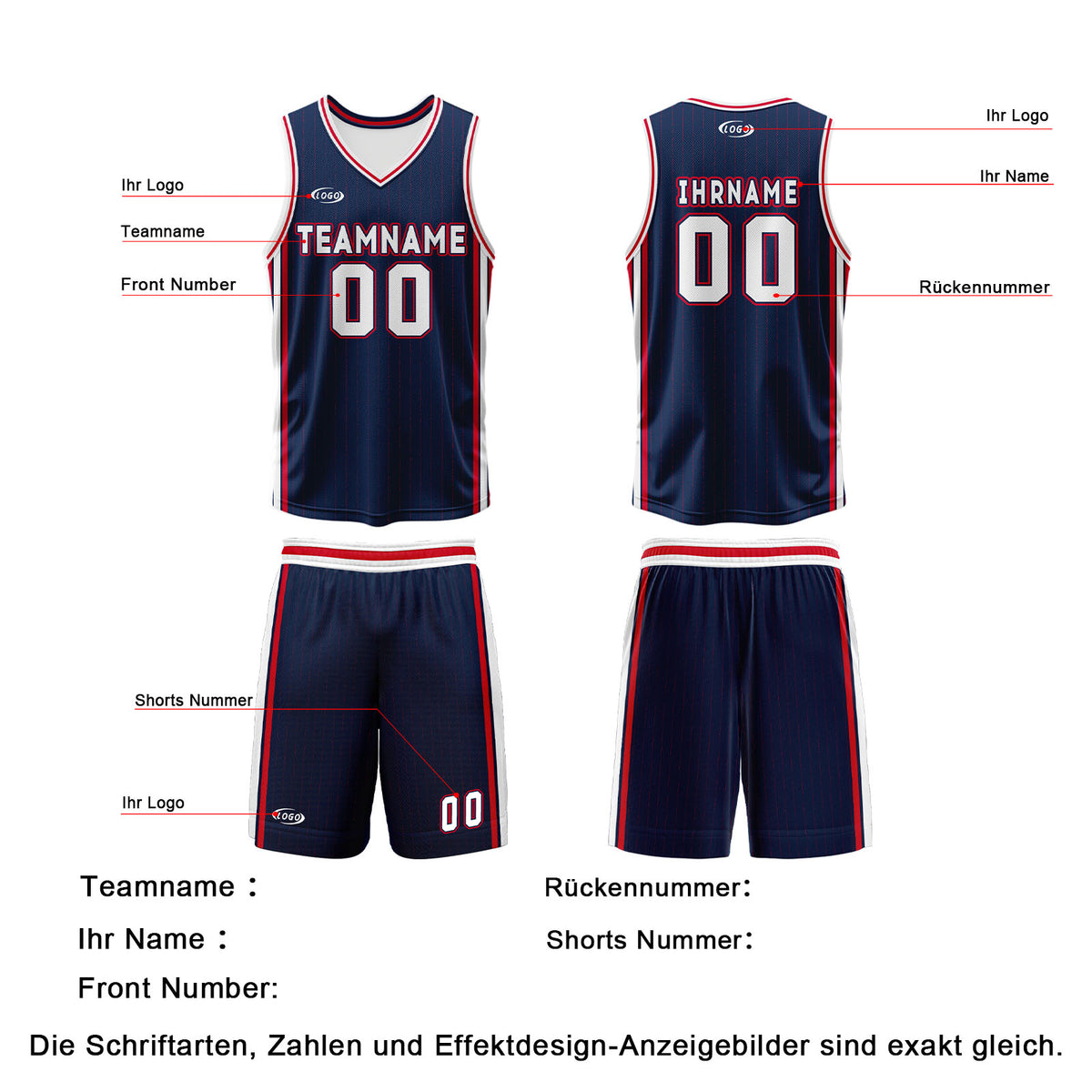 Benutzerdefinierte Marine Weiß Rot Reversible Basketball Jersey Personalisierte Drucken Name Nummer Logo
