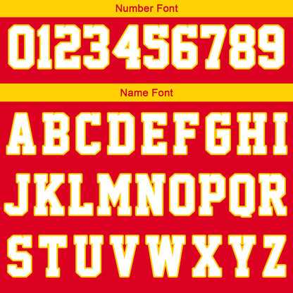 Benutzerdefinierte Rot Gelb Weiß Reversible Basketball Jersey Personalisierte Print Name Nummer Logo