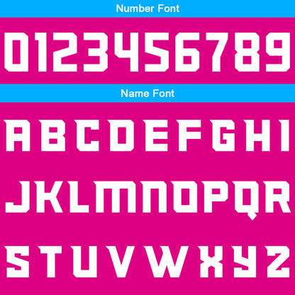 Benutzerdefinierte Reversible Basketball Jersey Personalisierte Print Name Nummer Logo Heiß Rosa -Blau