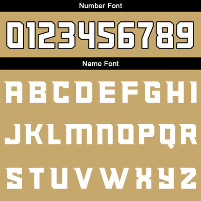 Benutzerdefinierte Altes Gold Schwarz Weiß Reversible Basketball Jersey Personalisierte Print Name Nummer Logo