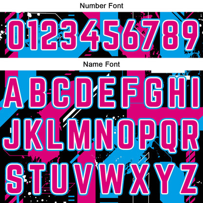 Benutzerdefinierter Rosa Hellblau Basketball Jersey Uniform Anzug gedruckt Ihr Logo Name Nummer