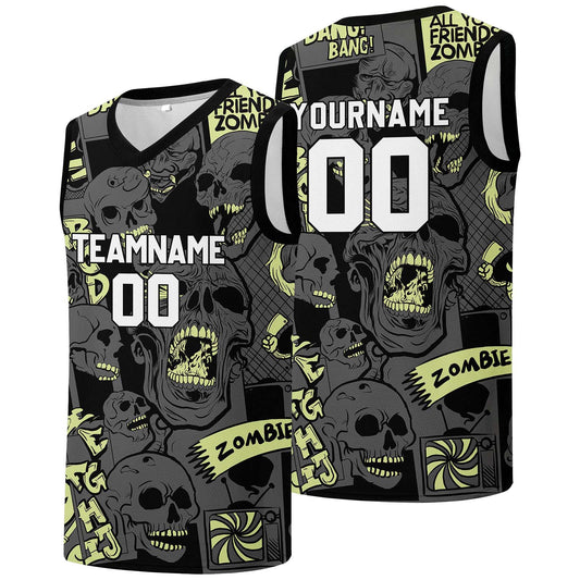 Individuelle Basketball-Jersey für Männer und Frauen. Gestickter und gedruckter Name, Nummer und Logo