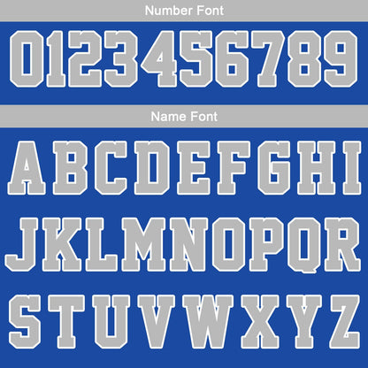 Benutzerdefinierte Royal Grau Weiß Reversible Basketball Jersey Personalisierte Print Name Nummer Logo