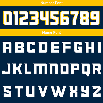 Benutzerdefinierte Marine Gelb Reversible Basketball Jersey Personalisierte Print Name Nummer Logo